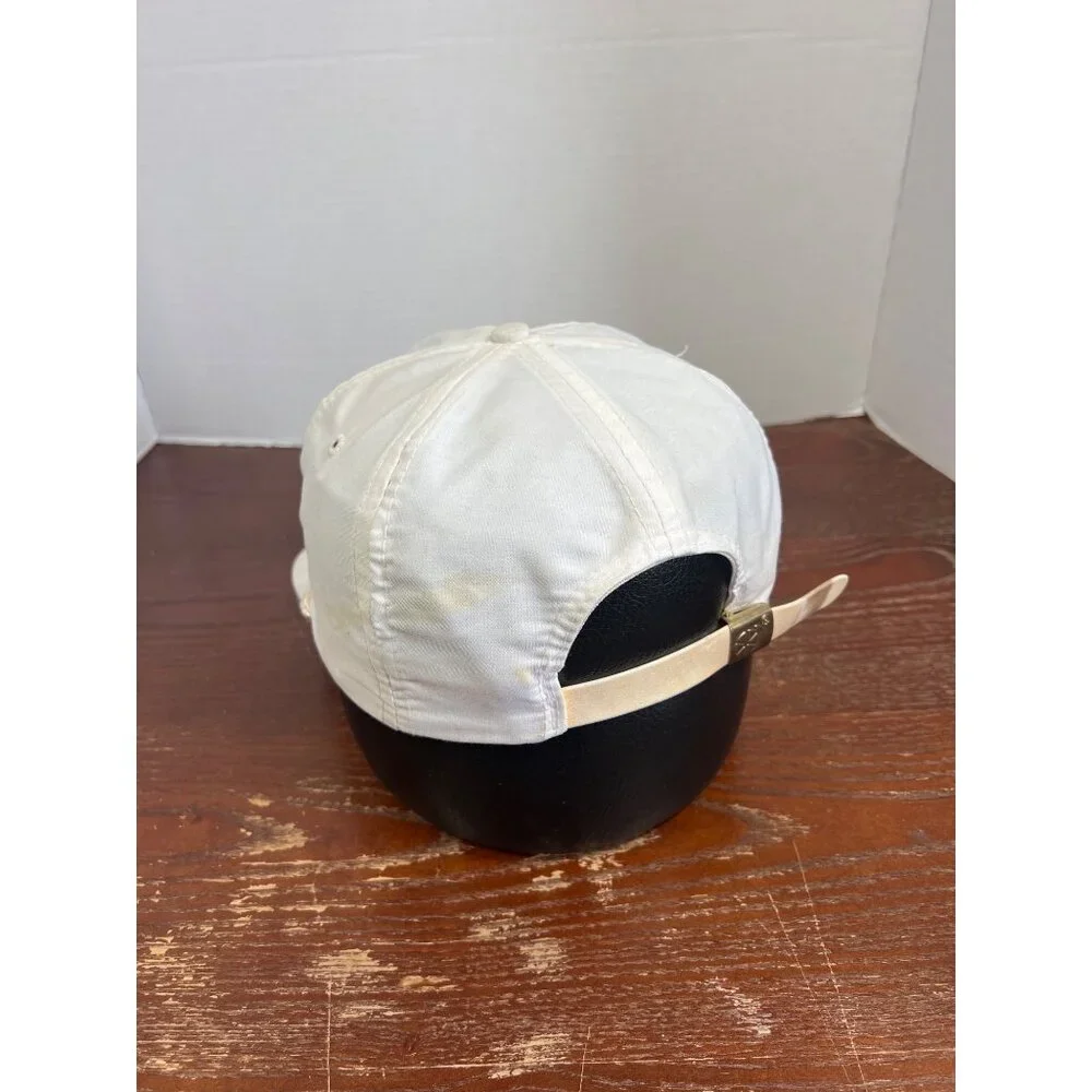 Vintage Jackpot! White Adjustable Baseball Cap With Rope Accent By Sportcap O3 - Picture 2 of 4